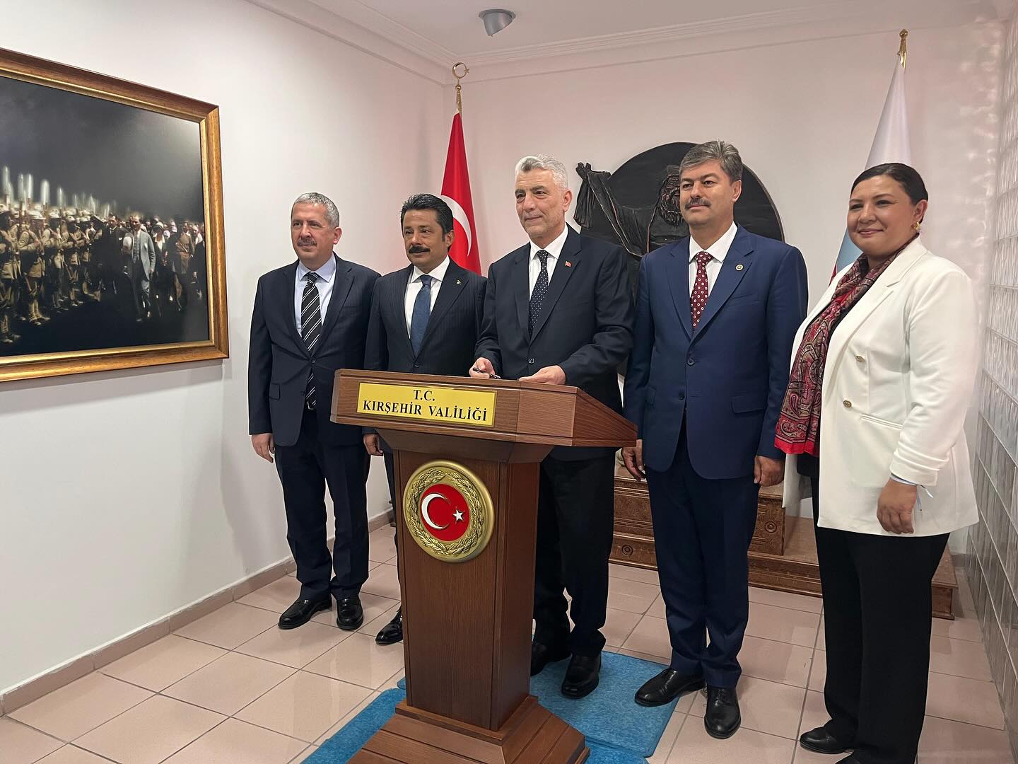 Necmettin Erkan, Bakan Ömer Bolat’ı Ahilik Haftası’nda Kırşehir’de Karşıladı