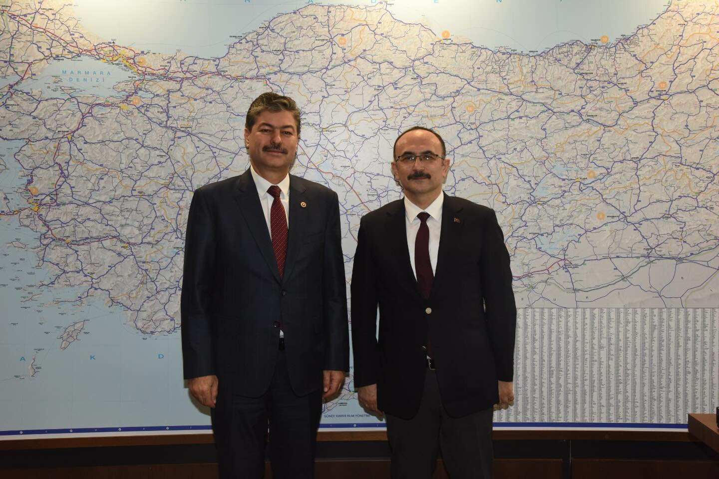 Necmettin Erkan’dan Karayolları Genel Müdürü Ahmet Gülşen’e Ziyaret