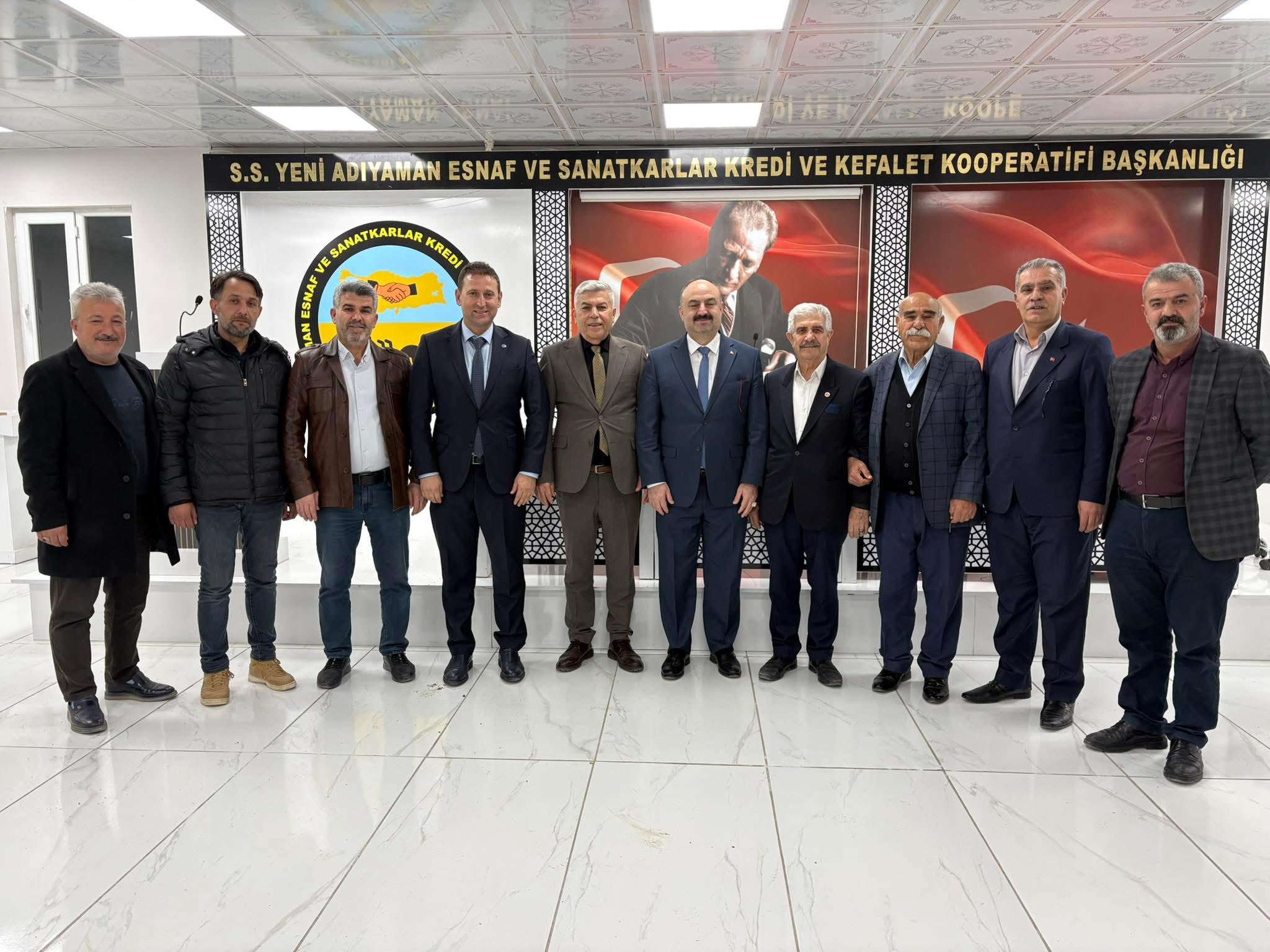 UEB Heyeti Adıyaman’da: Mehmet Özdil ve Mustafa Salman’dan Esnaf İçin Ortak Mesaj