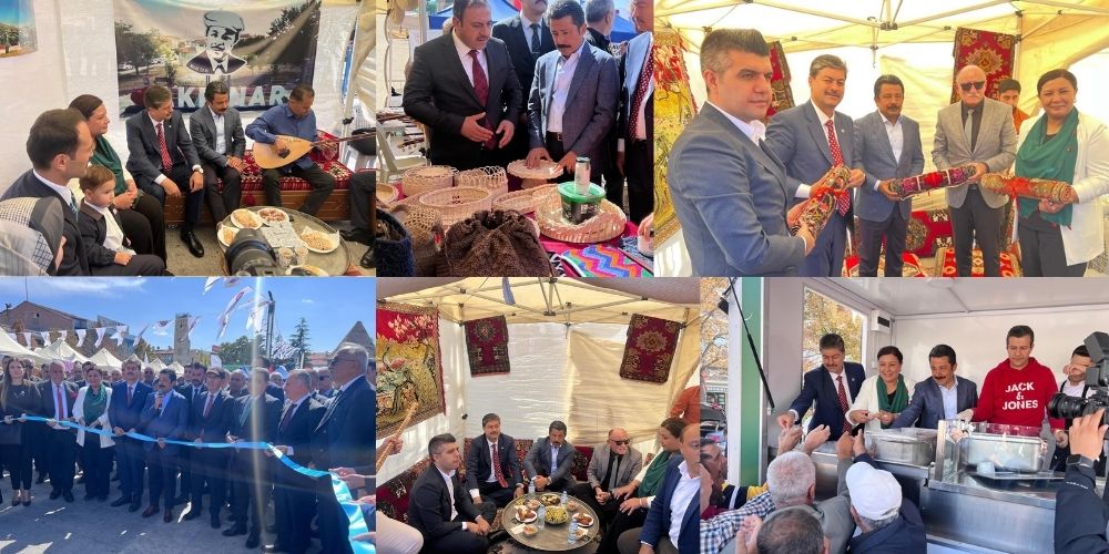 Necmettin Erkan, Ahilik Haftası Etkinliklerinde İlçe Stantlarını Ziyaret Etti