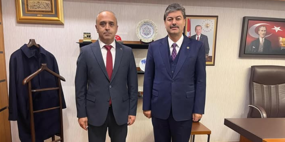 Kırşehir İl Emniyet Müdürü Mesut Görücü’den TBMM’de Milletvekili Necmettin Erkan’a Ziyaret