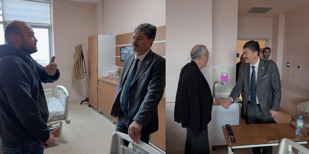 Necmettin Erkan Kaman Devlet Hastanesi’nde Hastalarla Buluştu