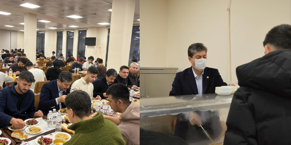 Necmettin Erkan, Neşet Ertaş Yurdu’nda Öğrencilerle İftar Sofrasında